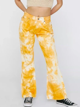 Джинсы Клеш женские Nasty Gal gzz45157b80 34 Оранжевые (KC1000000027324)