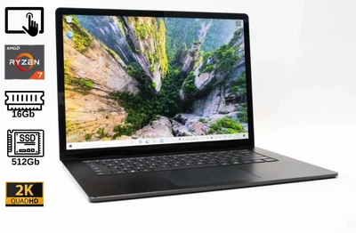 Ноутбук Microsoft Surface Laptop 3 Black 15” Ryzen 7 3780U 16RAM 512SSD QHD TOUCH БУ - Б/У