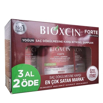 Шампунь проти випадіння волосся Bioxcin Forte 300мл х 3шт