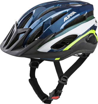 Kask rowerowy Alpina MTB17 Ciemno Niebieski-Neonowy 54-58 cm (4003692287816)