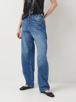 Джинси Baggy жіночі Zeo Basic 4093 34 Блакитні (ROZ6501010337)
