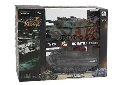 Танки на радиоуправлении Battle Tanks с подсветкой и звуковыми эффектами 1:28