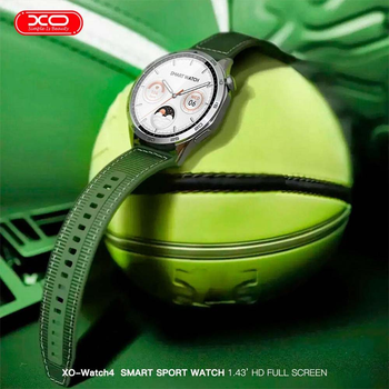 Часы XO Watch 4 Smart Sports Call Watch с AMOLED дисплеем в серебристом цвете - это смарт-часы.