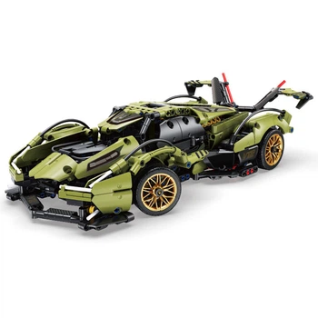 Конструктор Машина Lamborghini Techniaue MAX 1158 деталей Хаки