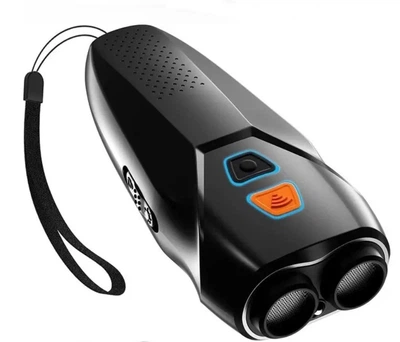 Отпугиватель собак ультразвуковой Ultrasonic Dog Repeller PU70 8669 с фонариком Black