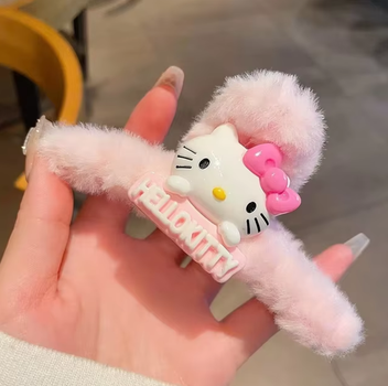 Плюшевая заколка для волос Sanrio Hello Kitty, Velice