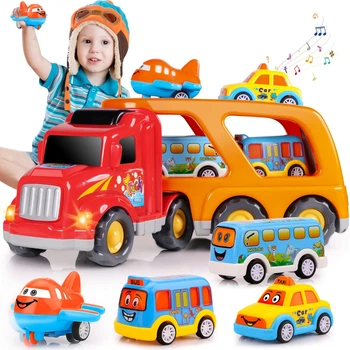 Музичний транспортер 5 в 1 3 4 TEMI Toddler Construction Truck Toys