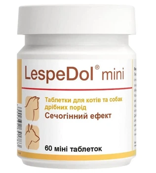 Витаминно-минеральная добавка Dolfos LespeDol mini при заболеваниях мочевыводящих путей для собак и кошек, 60 табл.