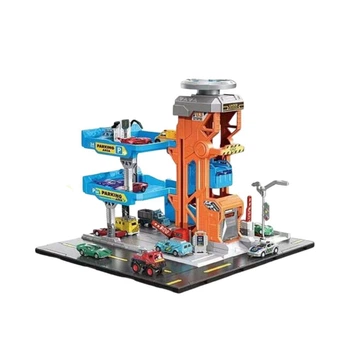 Игровой гараж SK 6603 с подсветкой и звуковыми эффектами, с машинками, в коробке