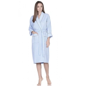 Халат женский вафельный Gursan. Blue-S/M