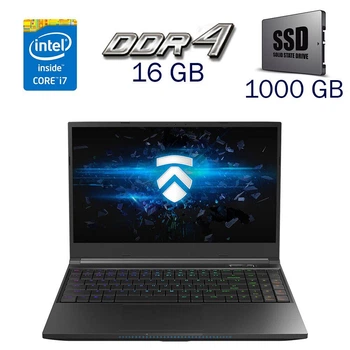 Игровой ноутбук Eluktronics MECH 15G3 Ultra / 17.3" (1920x1080) IPS / Intel Core i7-10875H (8 (16) ядер по 2.3 - 5.1 GHz) / 16 GB DDR4 / 1000 GB SSD / nVidia GeForce RTX 2080, 8 GB GDDR6, 256-bit / WebCam б/у