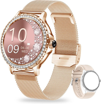 Женские смарт-часы NiKa Rosegold с GPS, SOS и украинским языком