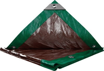 Тент Mastertool 4 х 5 м двусторонний 130г/м2 Green-Brown (89-4405)