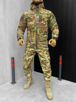 Тактический костюм Softshell с утеплителем синтепон и атласной подкладкой Multicam XL