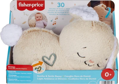 М'який інтерактивний музичний Кролик Fisher Price Baby Sound Machine Soothe Settle Bunny