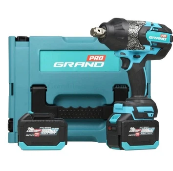 Акумуляторний гайковерт Grand АГУ-1500UBL (крутящий момент -1500Нм. 2аку- 6Ач.кейс)