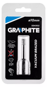 Otwornica diamentowa Graphite 10 mm M14 55H302 (5902062509246)