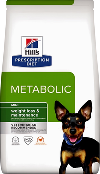 Сухой корм для собак малых пород Hill's Prescription Diet Metabolic Mini для контроля и снижения веса с курицей 1 кг (052742047218)