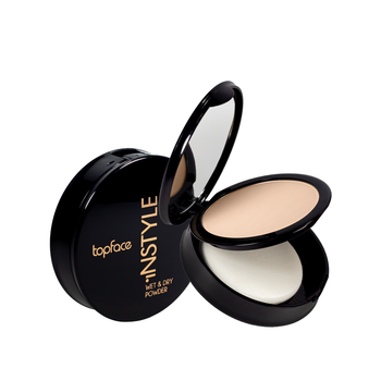 Пудра для обличчя TopFace Instyle Wet & Dry Powder PT261 № 02 Світло-абрикосовий