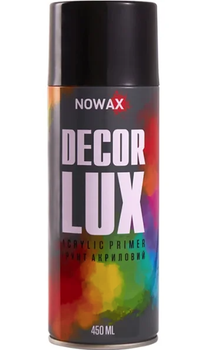 Грунтівка акрилова NOWAX Decor Lux Spray 450мл, Чорний (2958491)