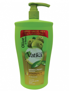 Живильний шампунь з оливкою та хною для нормального волосся Dabur Olive&Henna 900 мл.