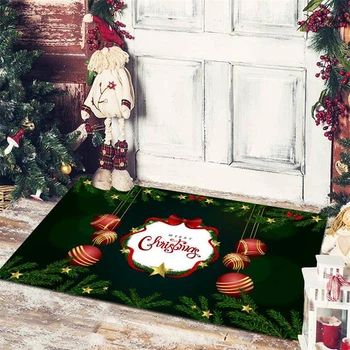 Декоративний новорічний килимок Cappone, Ялинкові іграшки, 40x120 см