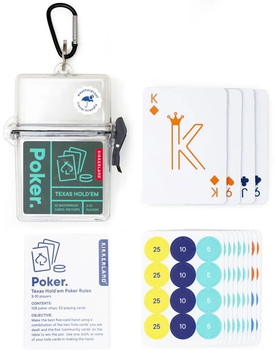 Gra planszowa Kikkerland Poker Travel Set (edycja angielska) (0612615121959)