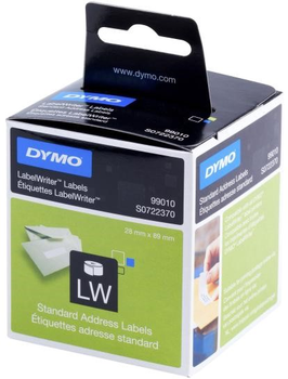 Etykiety Dymo Standard Address Labels 89 x 28 mm 2 x 130 szt Black/White (S0722370)