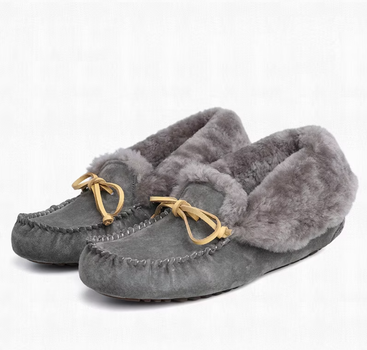 Женские высокие зимние мокасины OZZEK Australia Grey, 38 (24см)