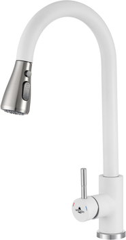 Смеситель кухонный GRANADO Campo Lux White