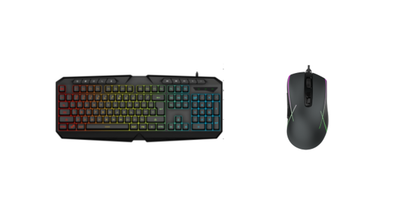 Игровой набор клавиатуры и мыши с подсветкой 9541 Black