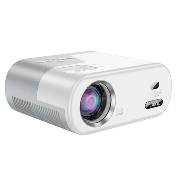 Проектор Hoco DT2: бездротовий, 720p, ясккість 140 ANSI, Android, Wi-Fi (2.4+5G), білий
