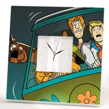 Часы "Скуби-Ду. Scooby-Doo!" украшение интерьера детской спальни, бара, кафе, подарок фанату