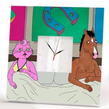 Часы "Конь БоДжек. BoJack Horseman" украшение интерьера спальни, бара, кафе, офиса, сувенир для фаната