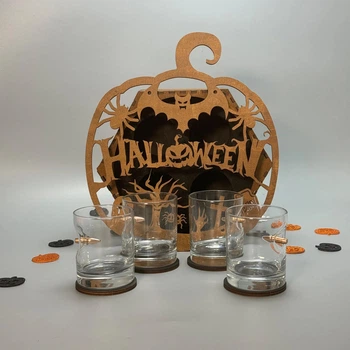 Набор стаканов с пулею, кулею для виски Halloween, uwest