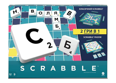 Настільна гра Mattel Скрабл (Scrabble) (укр.) (BBD15)
