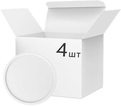 Набор круглых подставок-костеров для чашек Jellyn Ø 10 см 4 шт White (C103506-4)