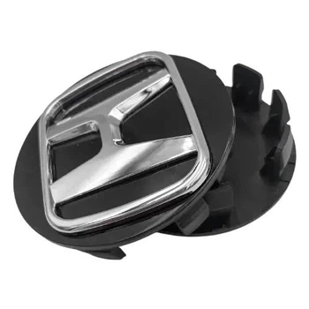 Колпачок в диски Honda, значок в колёса 56 мм (1 шт.) Black-silver