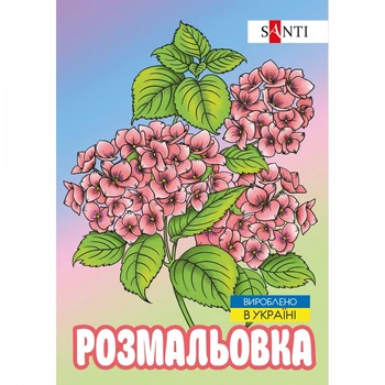 Розмальовка-антистрес Santi Флористика 12 стор. (743058)