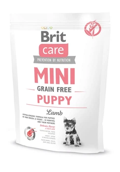 Корм Brit Care Mini Grain Free Puppy Lamb гипоаллергенный беззерновой с мясом ягненка для щенков миниатюрных пород возрастом от 2-х недель 0.4 кг