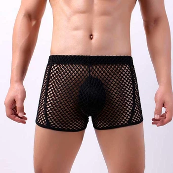 Мужские трусы боксеры в сетку Clever-Menmode XL Черный