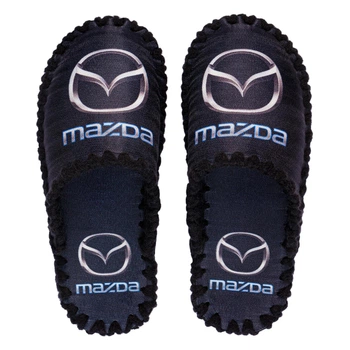 Чоловічі тапочки домашні войлочні з закритим носком Mazda 46-47 ( 30-31.5 см ) чорні