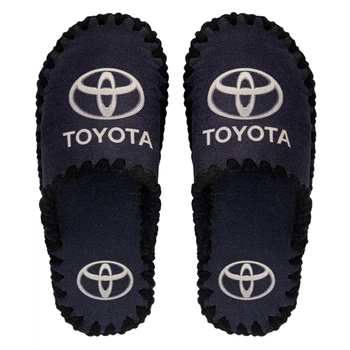 Чоловічі тапочки домашні войлочні з закритим носком Toyota 42-43 ( 27-27.5 см ) чорні