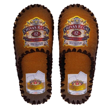 Мужские тапочки домашние с закрытым носком войлочные Chivas Regal 42-43 ( 27-27.5 см ) коричневые