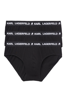 Слипы 3 шт. KARL LAGERFELD Чёрные M (77469)