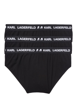 Слипы 3 шт. KARL LAGERFELD Чёрные M (77469)