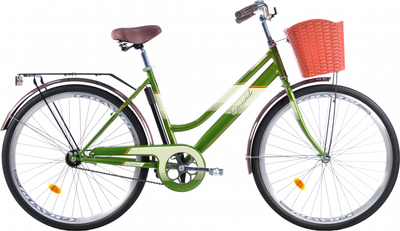 Велосипед Crossride Comfort-D 28" 20" 2024 Зеленый (0928-З)