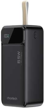 УМБ Choetech 50000mAh 65W PD QC3.0 Black (B733)