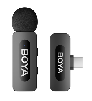 Петличный микрофон BOYA BY-V10 для iPhone и Android (USB Type-C) профессиональный беспроводной (50002)