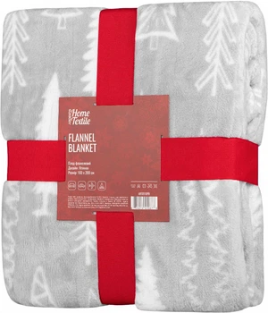 Плед Ardesto Flannel Серый 160х200 см Елки (ART0110PB)